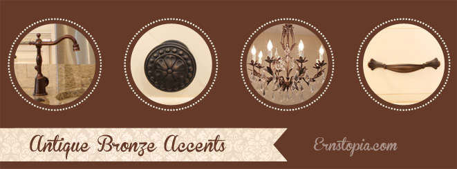 Antique Bronze accents