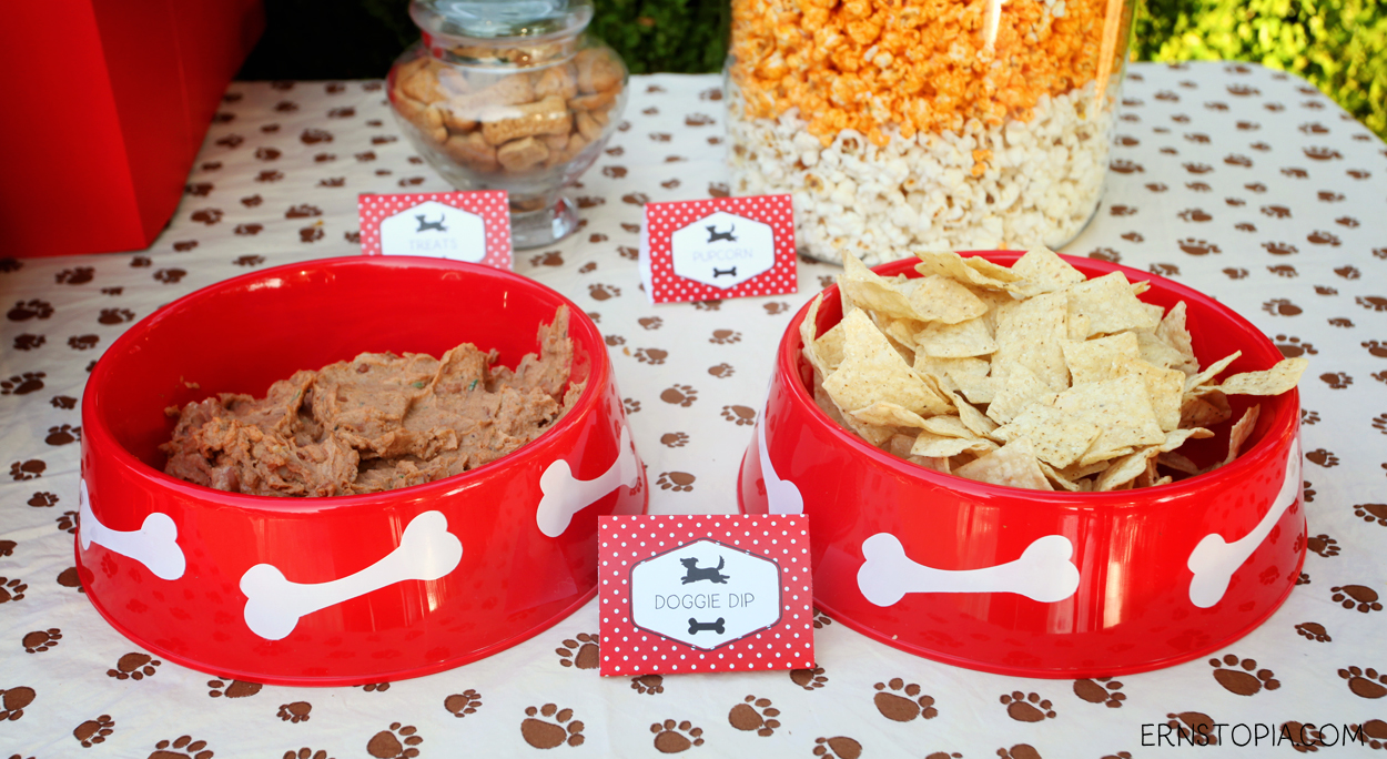 dog themed party snacks