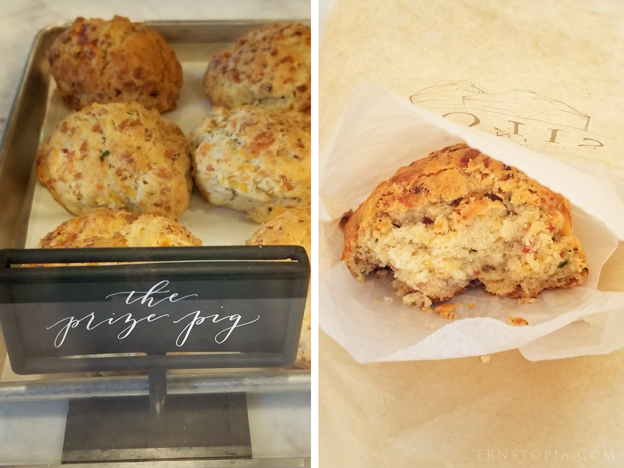 The Prize Pig is a delicious, savory biscuit made with bacon, cheese and onion.