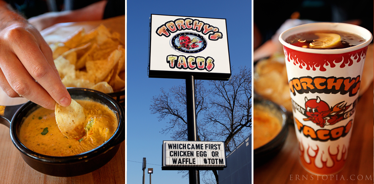 The queso at Torchys tacos in Waco was amazing