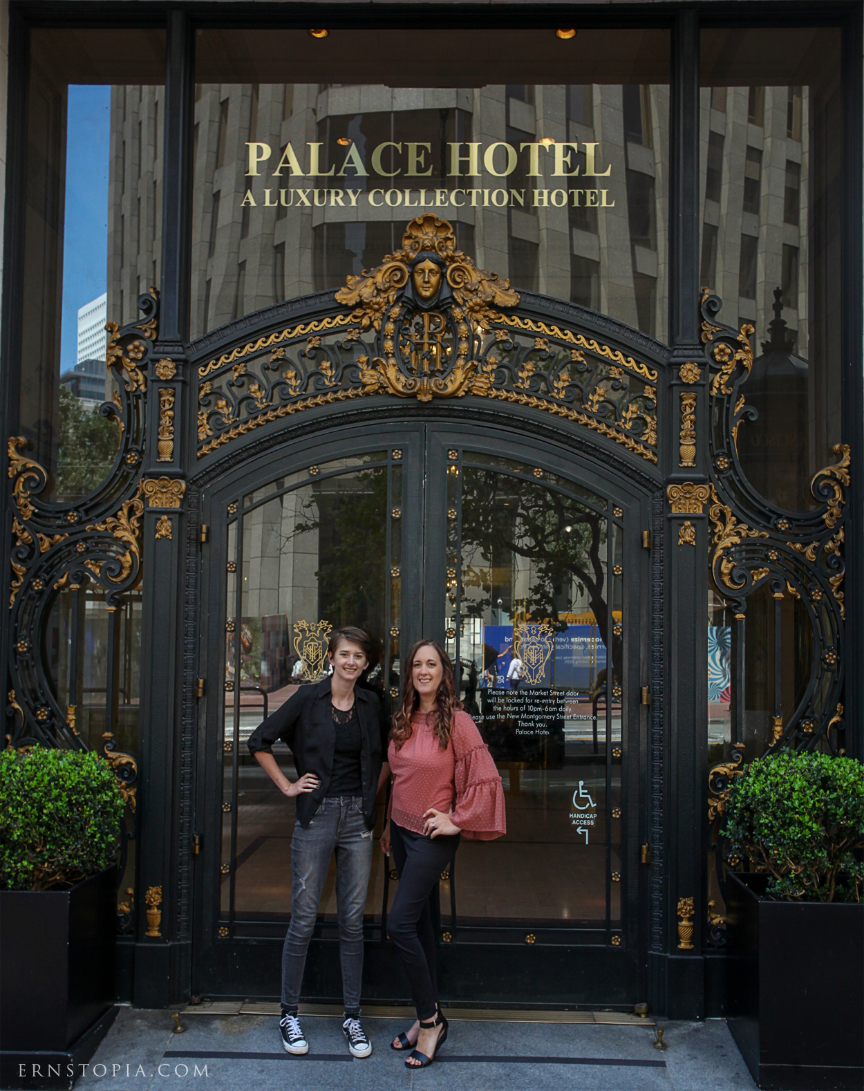 Lunch at the Garden Court Restaurant at the Palace Hotel in San Francisco