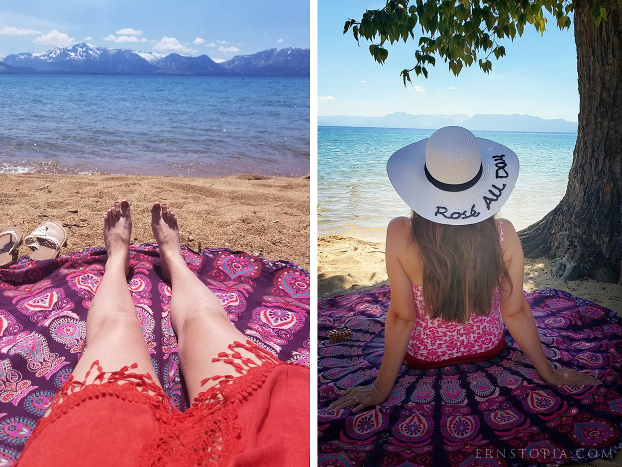 This Mandala beach blanket has a fun boho vibe, perfect for a day at the beach!