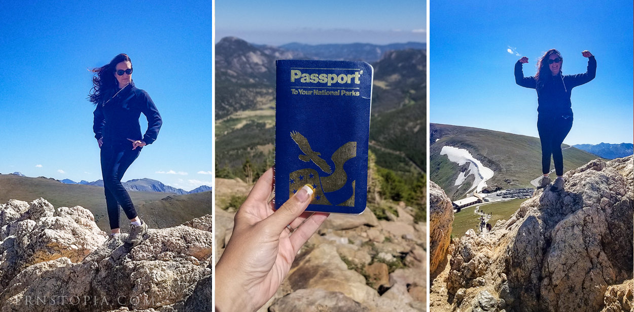 At the top of the Alpine Ridge Trail in Rocky Mountain National Park