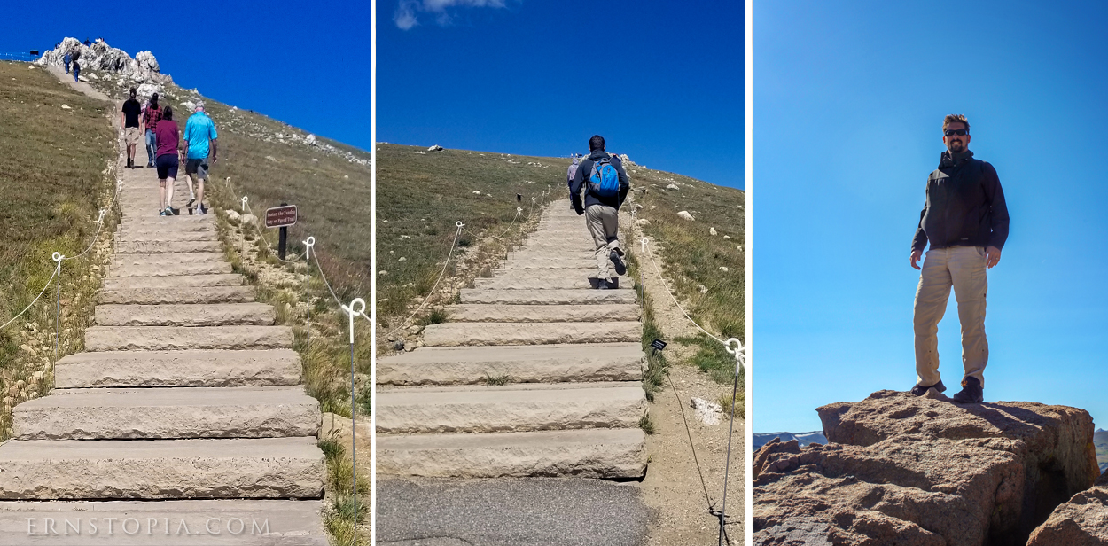 Hiking up the Alpine Ridge Trail in Rocky Mountain National Park