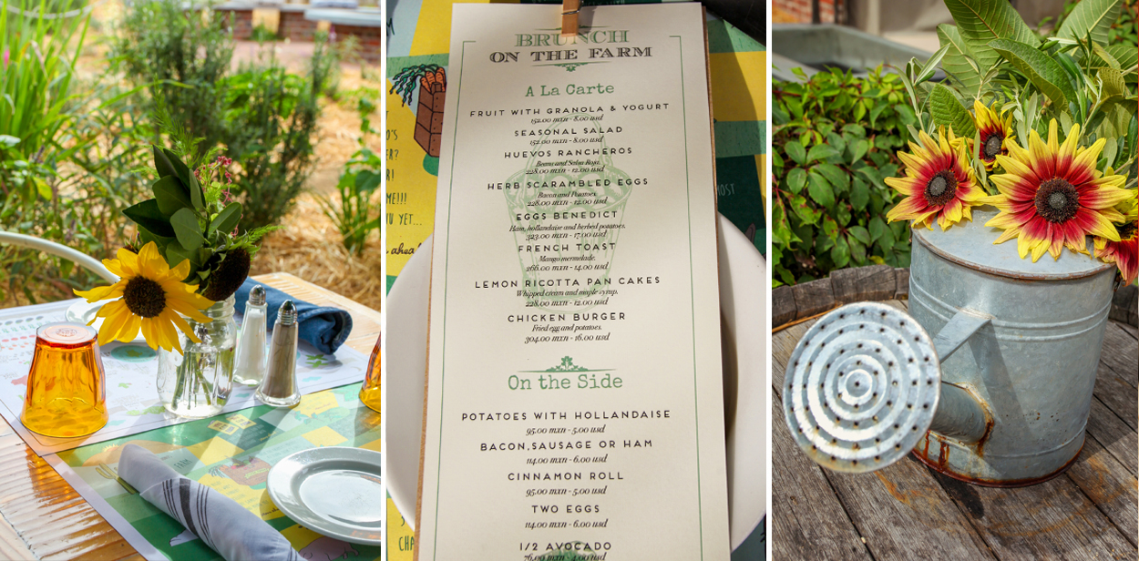 Sunday Brunch menu at Flora Farms