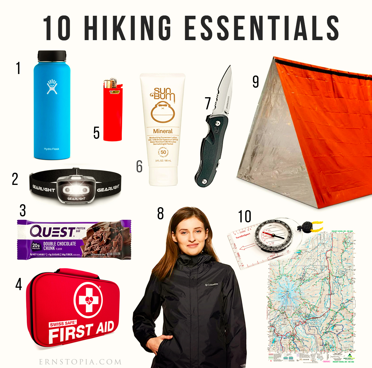 Ten Essentials for adventuring