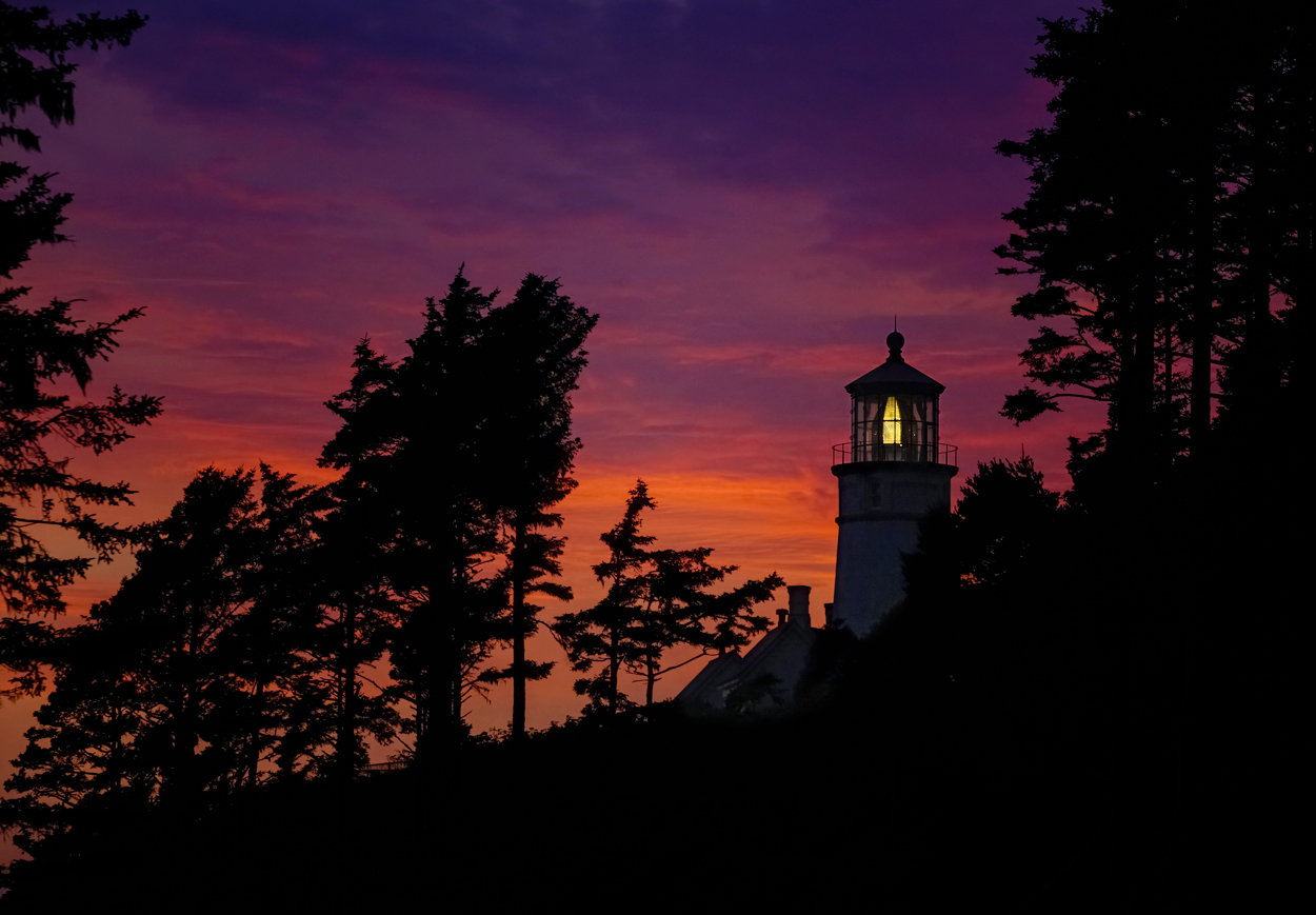 Heceta Head Lighthouse at Sunset