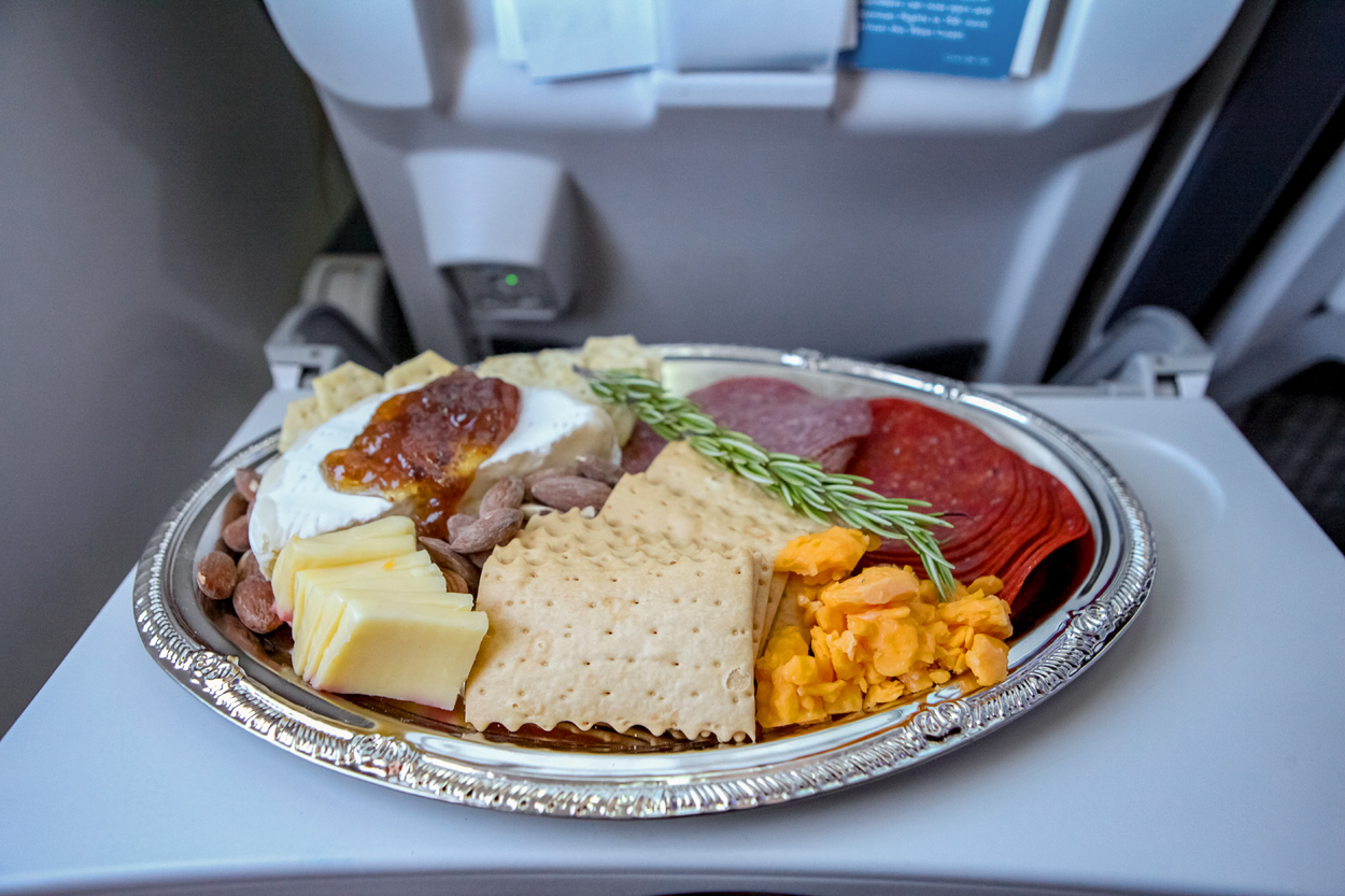 My charcuterie platter on board Alaska Airlines