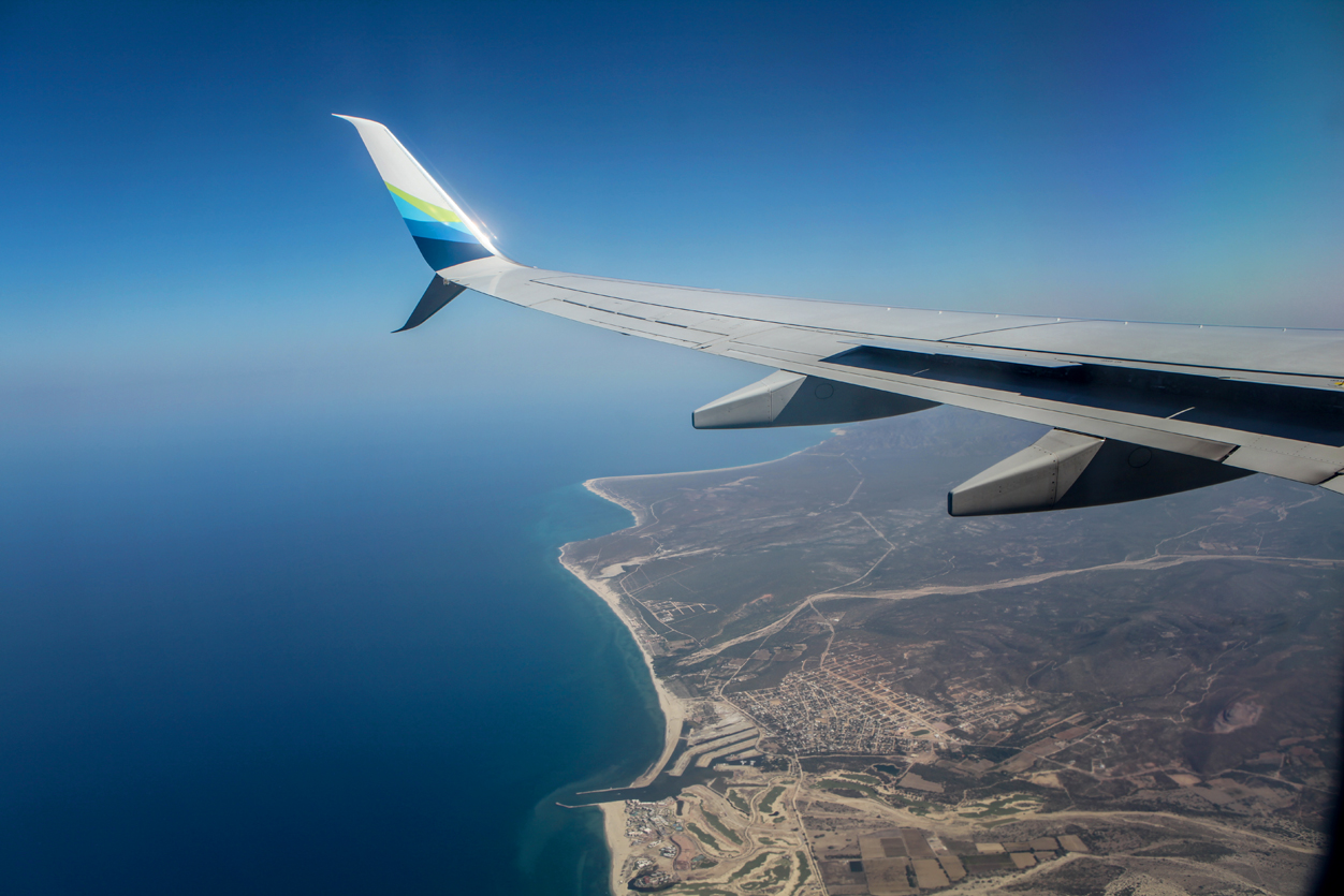 Alaska Airlines airplane wing