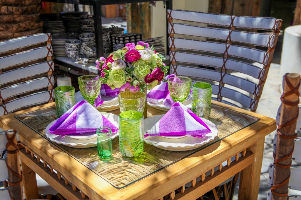 Tablescape at La Coyota in Cabo San Lucas