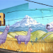 The Foster Llamas mural (Photo is not mine) From https://www.johnnyterrific.com/foster-llamas