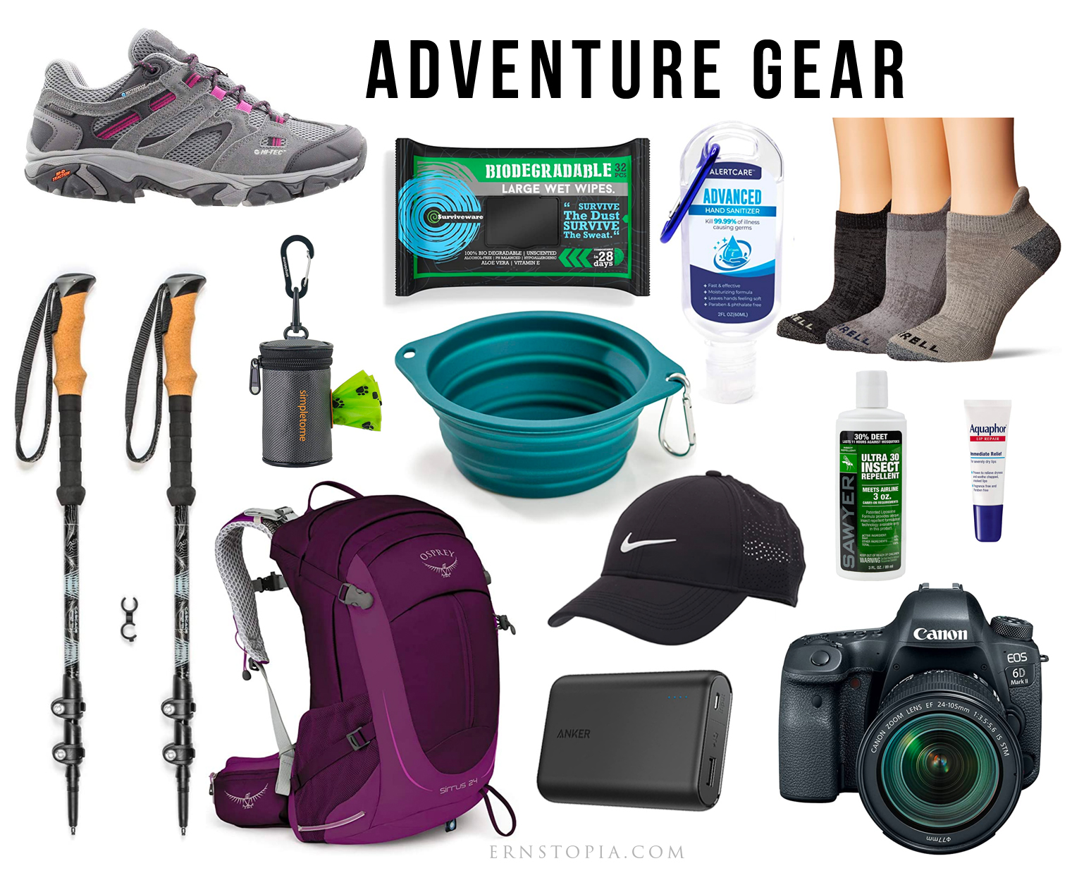 Hiking and camping gear