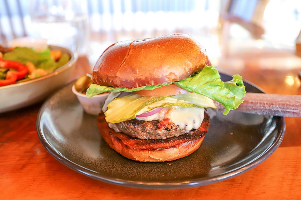 Jalapeño burger in John Day at 1188 Brewing Company.