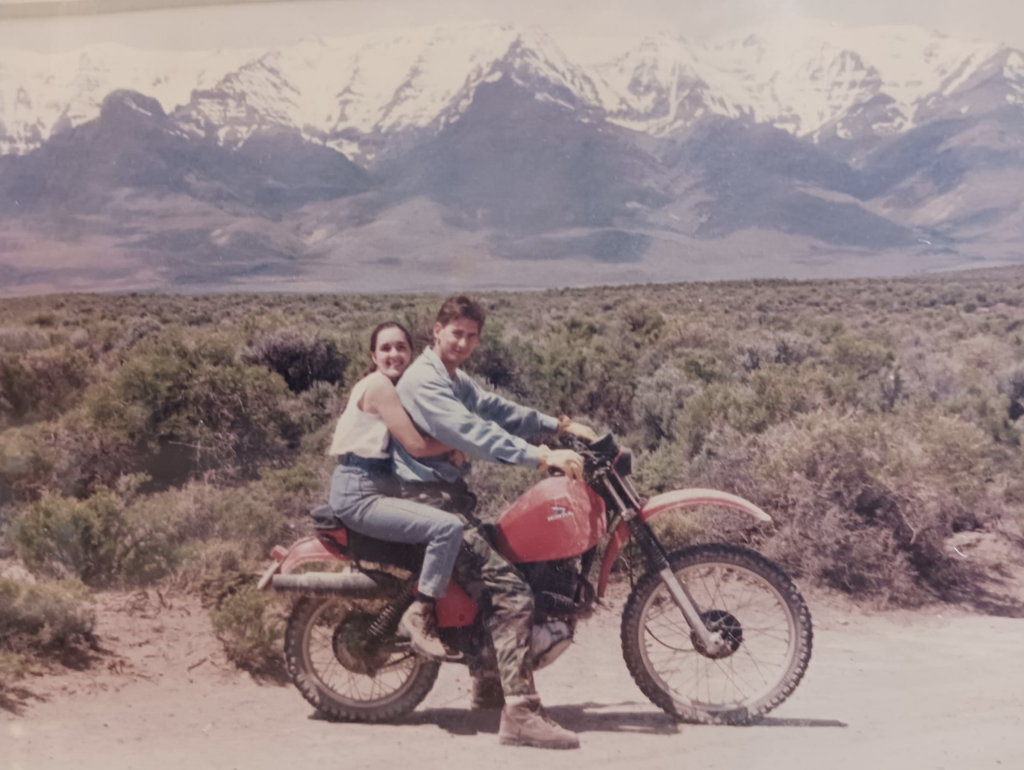 A Look at Steens Mountain from the back of a dirt bike.