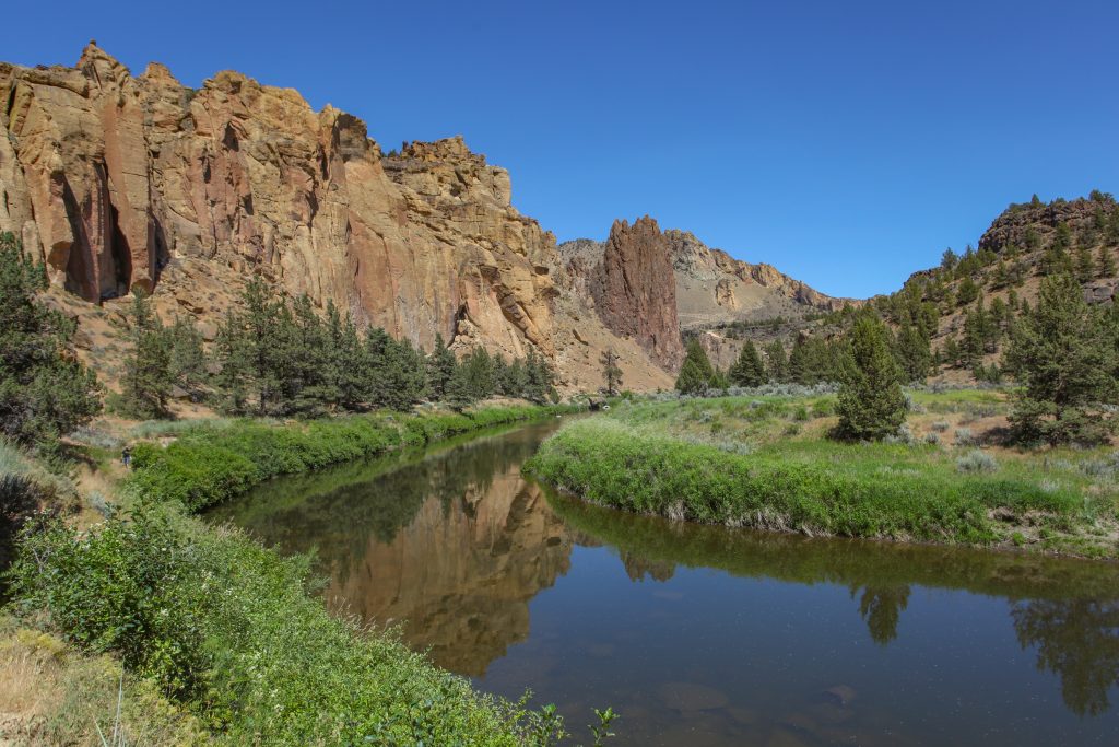 Views of the Crooked River from a hike at Smith Rock State Park.
